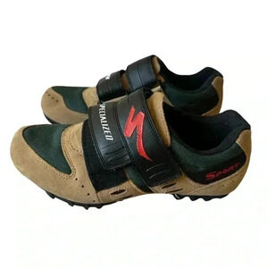 Specialized Sport Mountain Bike MTB Suede Cycling Shoes 610-1238 Size 39/ US 8